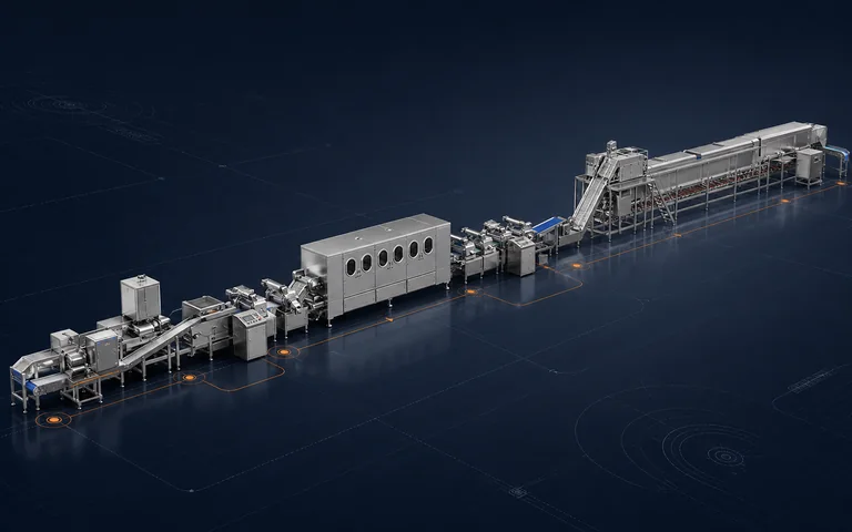 Concept visualization of an integrated HELPER food production line