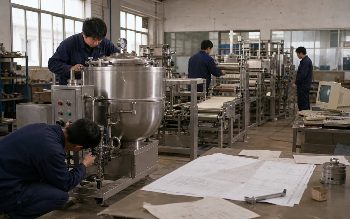 historical concept of early-2000s vacuum mixing and noodle-line engineering