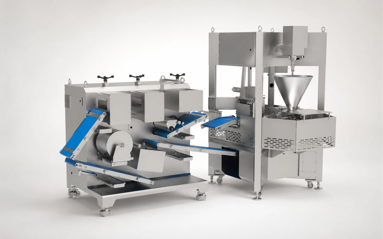 Automatic servo dumpling and gyoza forming machine