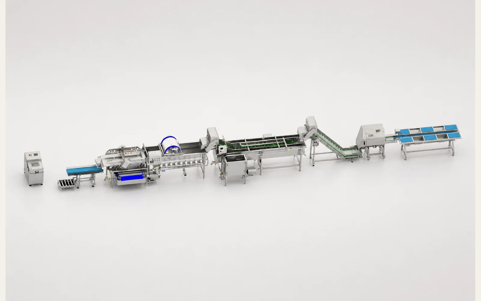 Línea industrial HELPER para lavado de vegetales