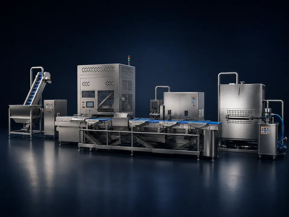 representative visualization of packaging and auxiliary food equipment