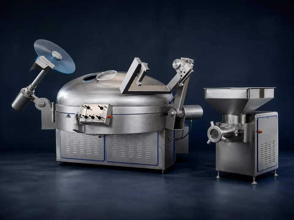 representative visualization of meat-processing equipment