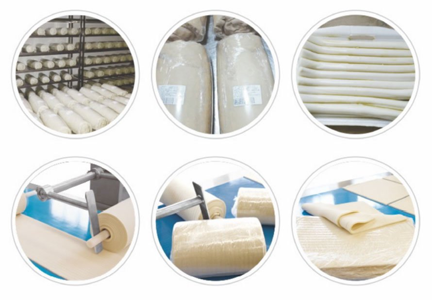 Dough roll and wrapper applications from the Helper compound sheeting process
