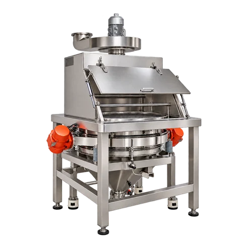 6-bag / 150 kg flour sifter and hopper unit
