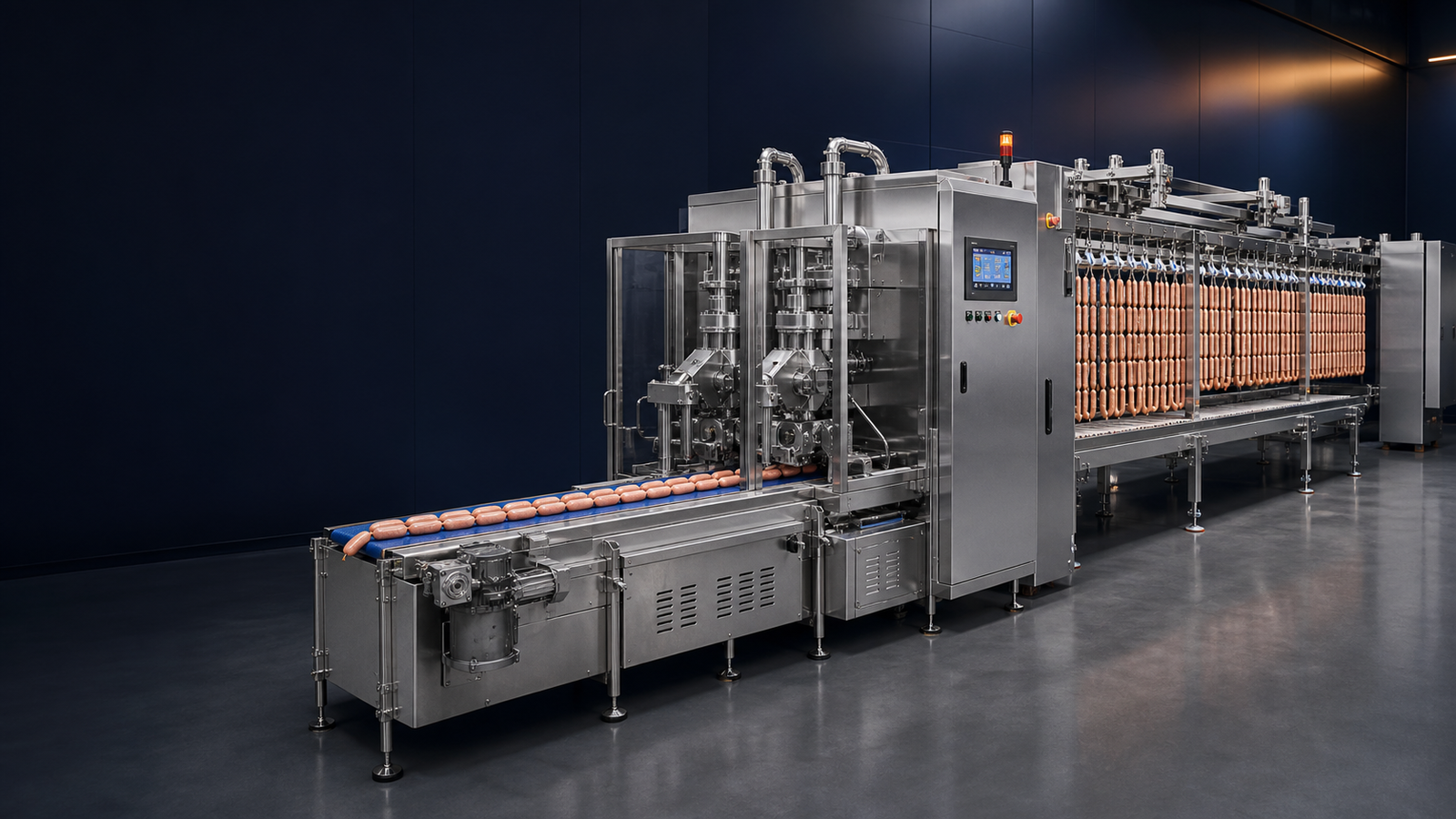 GN-1200III Sausage Linking and Hanging System