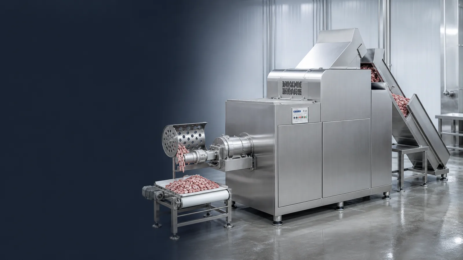 JCJ-250 frozen meat pellet extrusion line