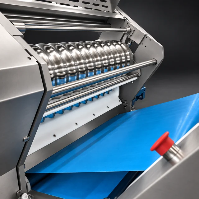 M800 view: Rounded corrugated roller detail