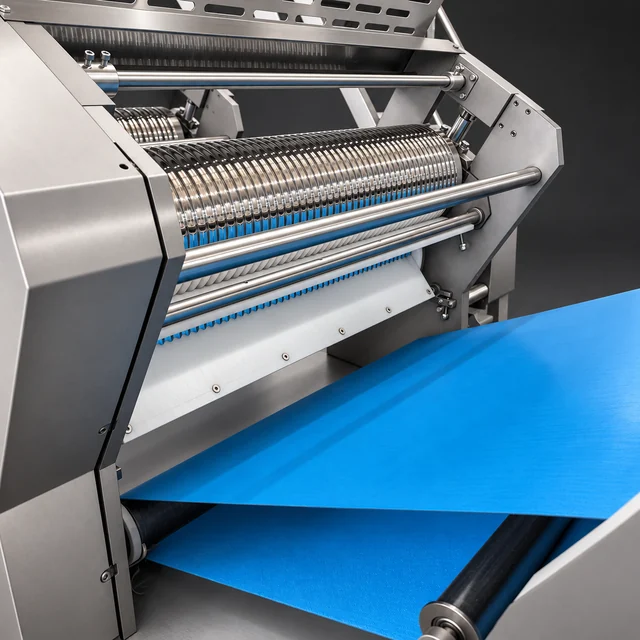 M800 view: Fine corrugated roller detail