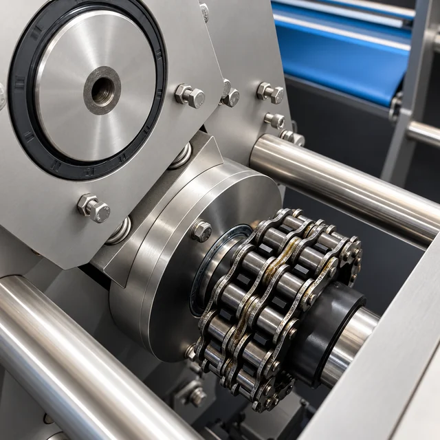 M800 view: Chain drive and bearing