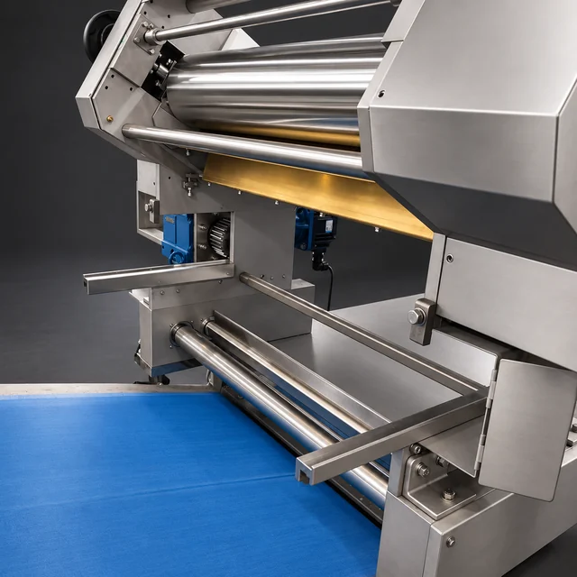 M800 view: Rear roller support frame