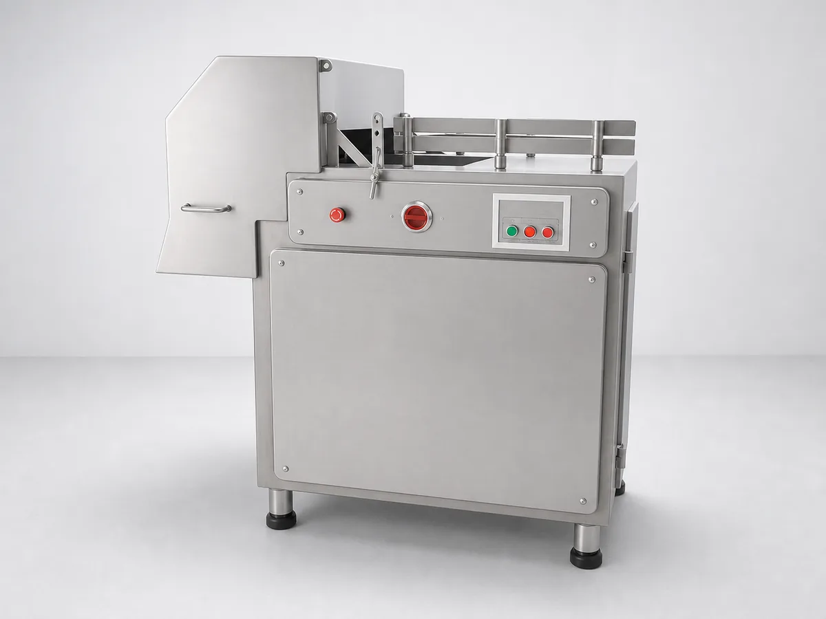 visualization of industrial meat cutting equipment