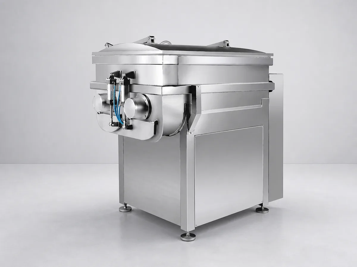 visualization of vacuum meat mixing equipment