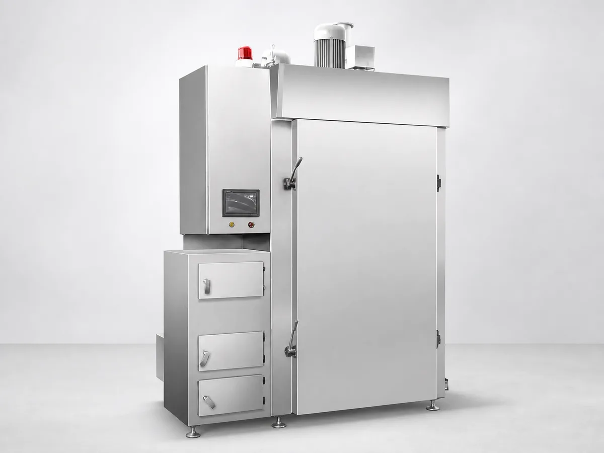visualization of industrial meat smokehouse equipment