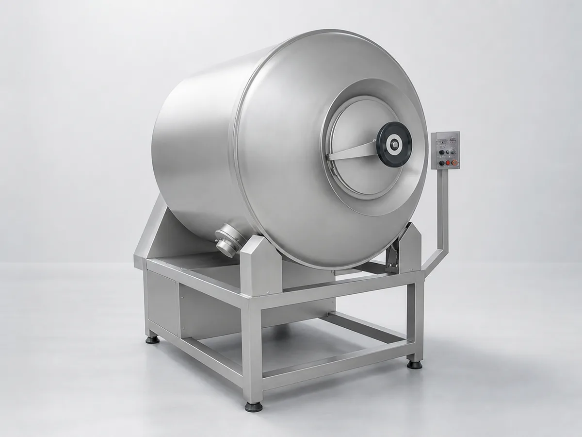 visualization of vacuum meat tumbling equipment