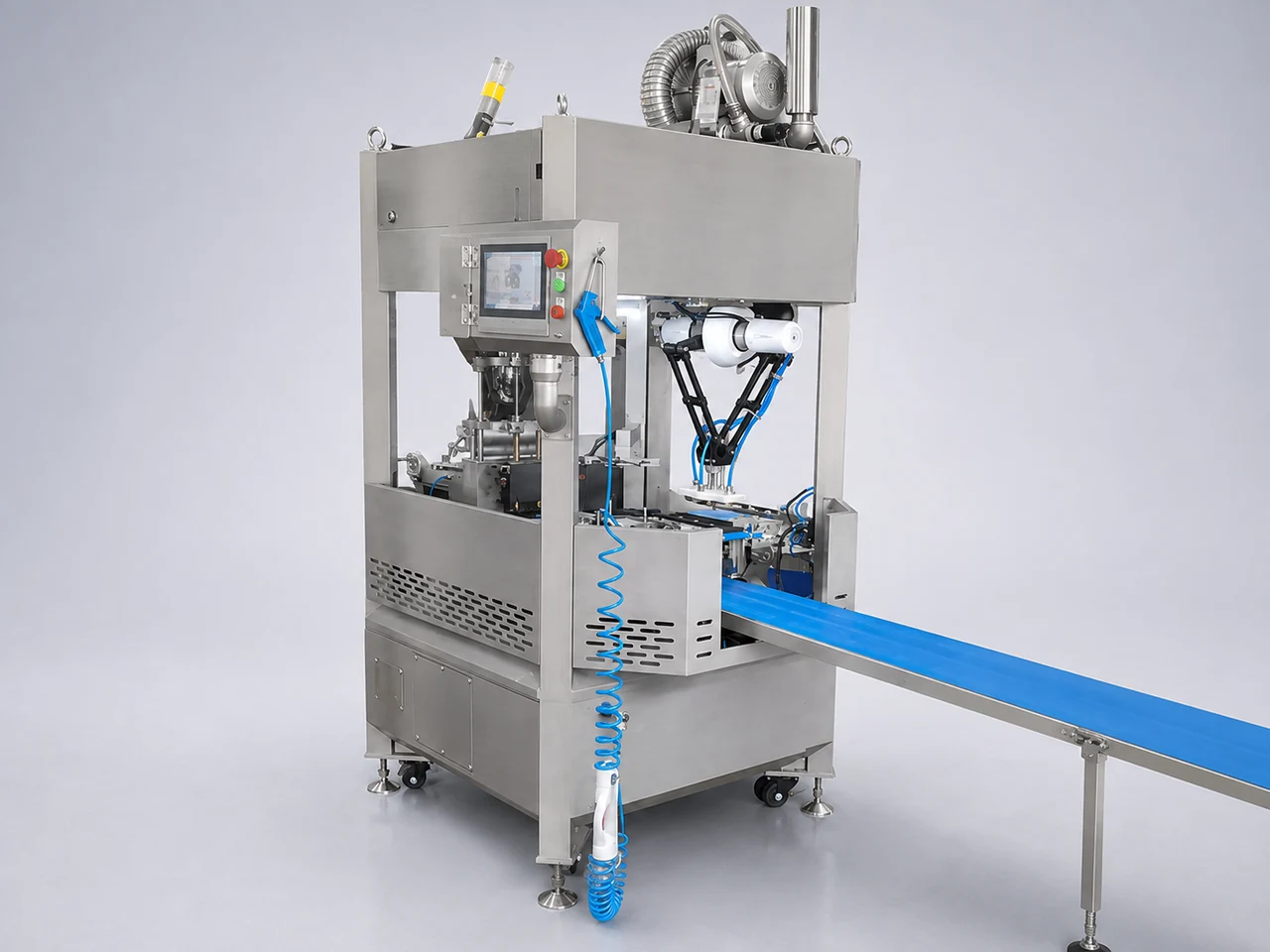 Forming and discharge unit — AI visualization based on original equipment imagery