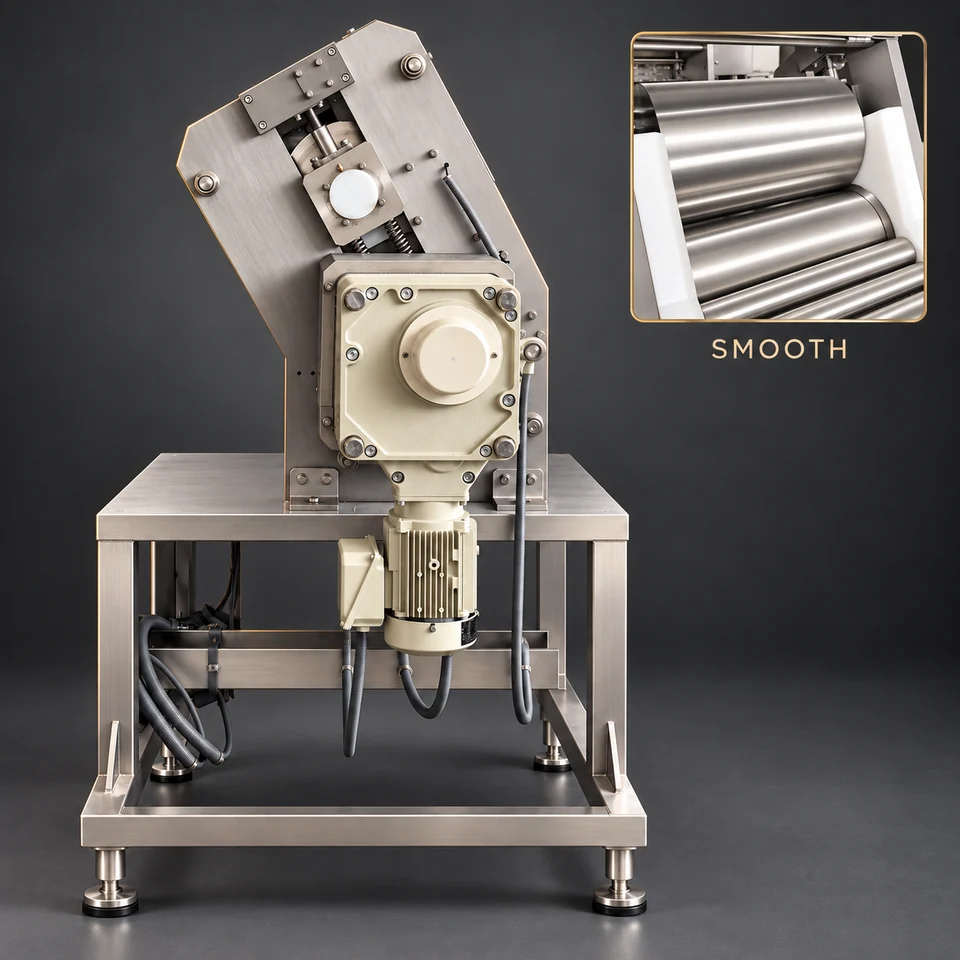 Smooth-roller dough rolling unit hero view