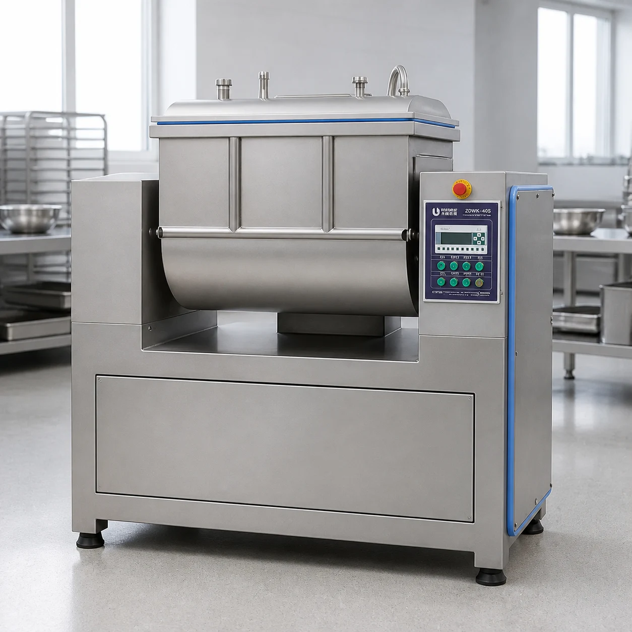 Helper 40 L vacuum dough mixer front product view