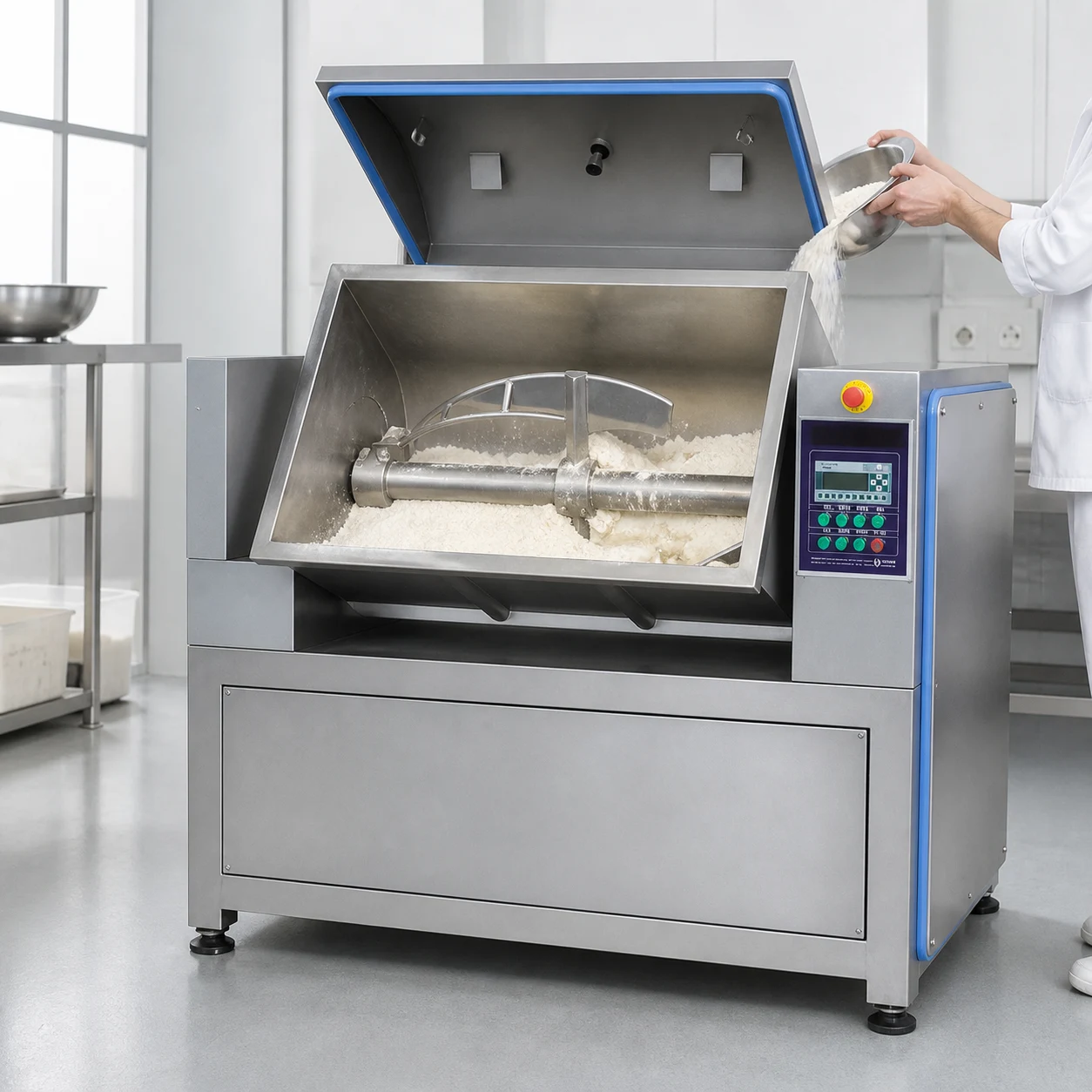 Helper 40 L vacuum dough mixer operation detail