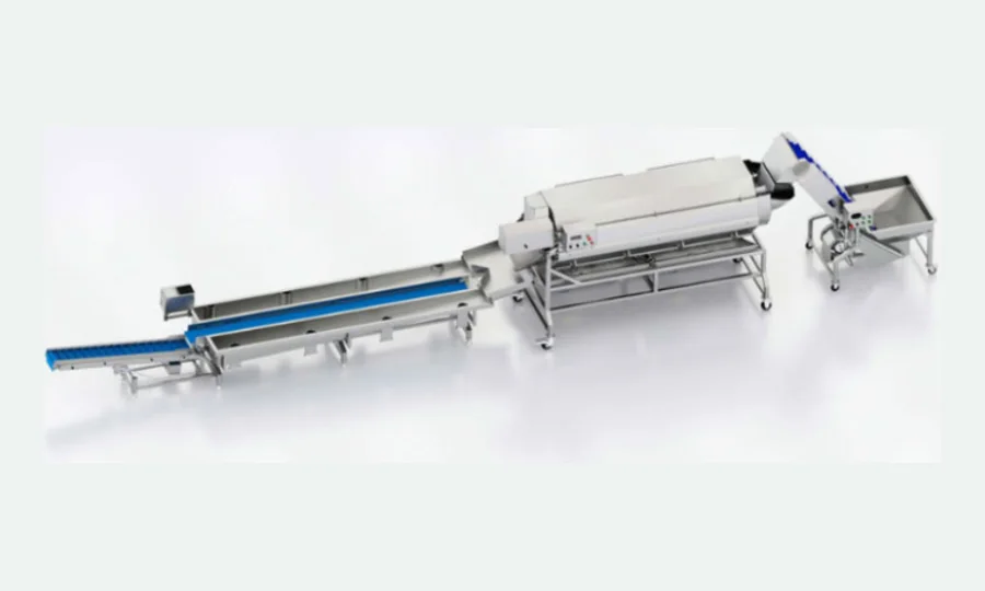 HELPER automatic potato washing and peeling line