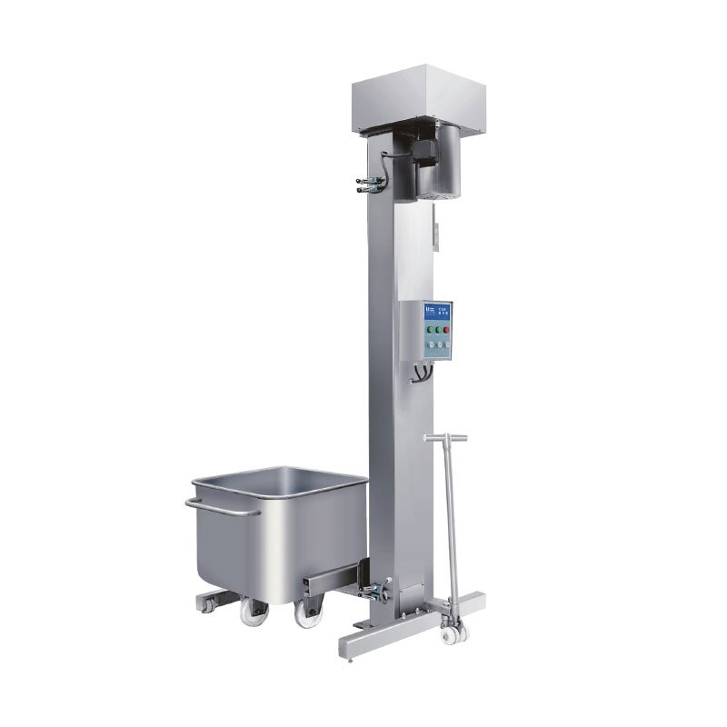 YT-200 movable food bin hoist for production-line material handling