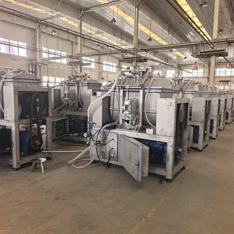 Original HELPER production workshop photograph 1, with mixer units during assembly