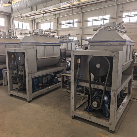 Original HELPER production workshop photograph 2, with mixer units during assembly