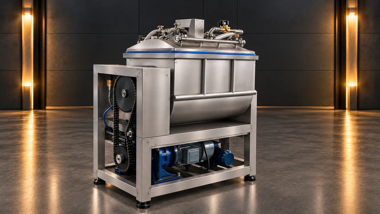Vacuum dough mixer configuration preview for the HELPER workshop video