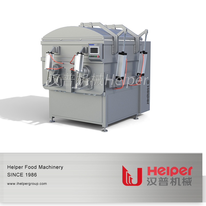 Official HELPER image of the large twin-shaft vacuum meat mixer