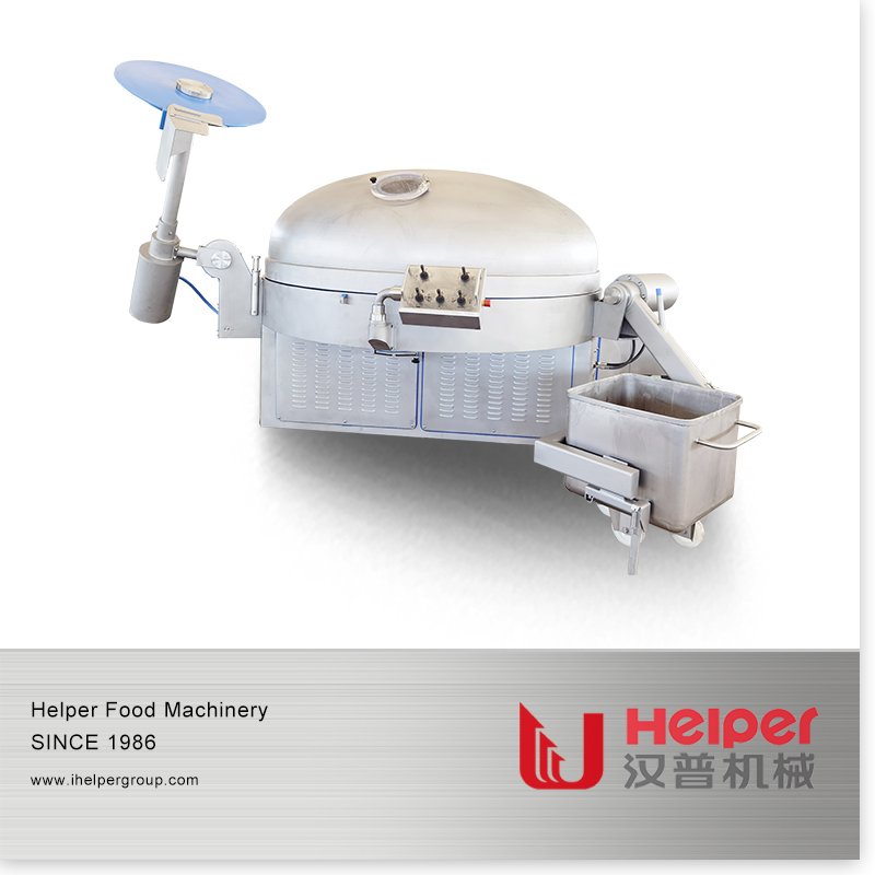 Official view of the ZKZB-550 vacuum bowl cutter with loading and discharge systems