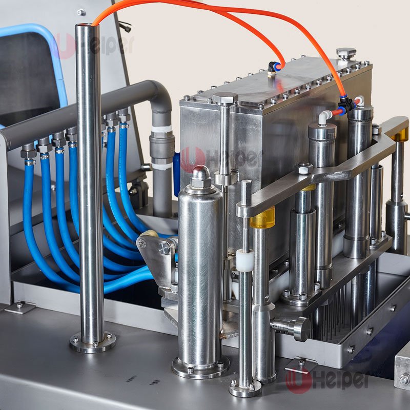Official HELPER ZN-120 pneumatic needle head and sanitary piping detail