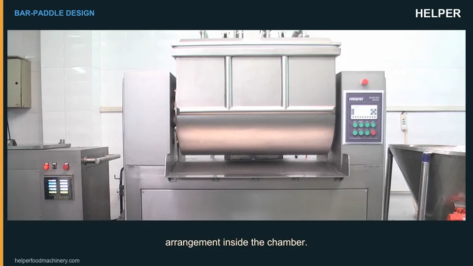 Video preview: Bar-paddle vacuum mixer