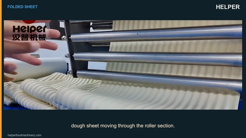 Video preview: Folded-sheet noodle trial